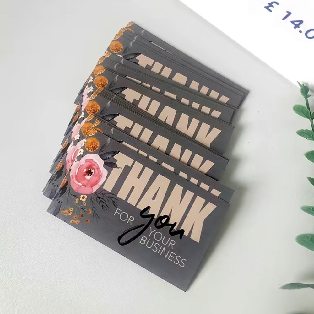 NWT 50 pcs/cards Multicolored "thank you, for your business”